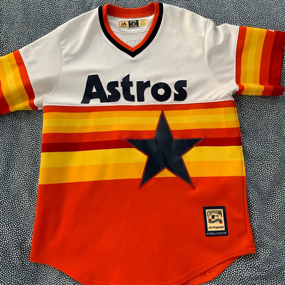 Jeff Bagwell Astros Throwback Jersey LARGE